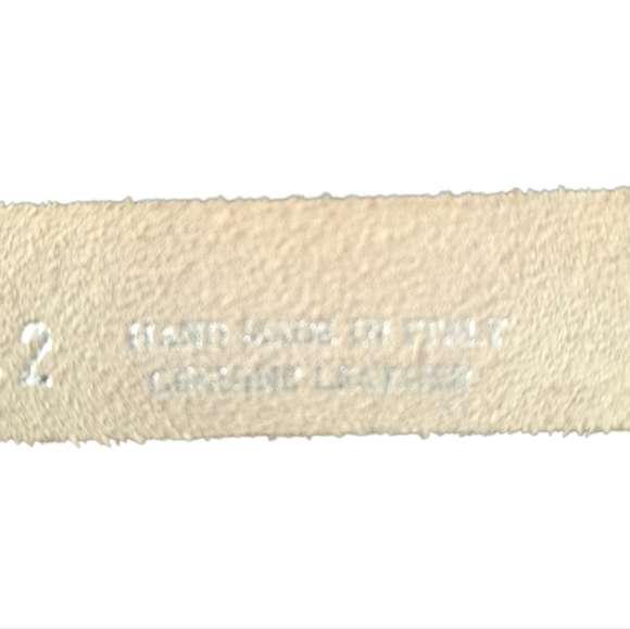 Piacenza Cashmere Women’s Leather Belt | Tan Brown | Silver Buckle | Size 42 main image 4